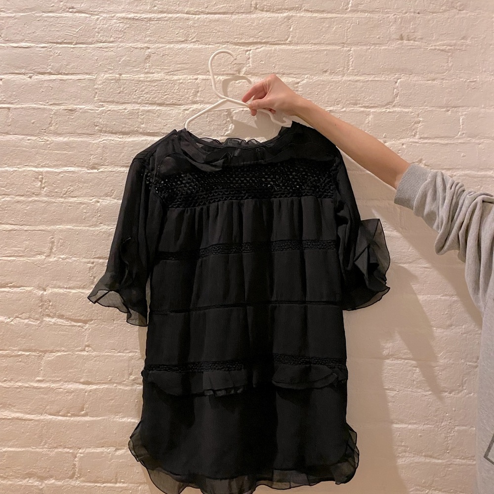 Black shirt dress
